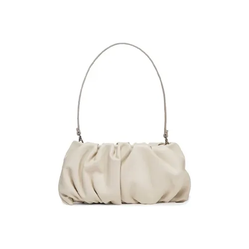 Staud Мягкая кожа Cloud Сумка Плечевая сумка Клатч Сумка Маленькая Женская Кремово-белая