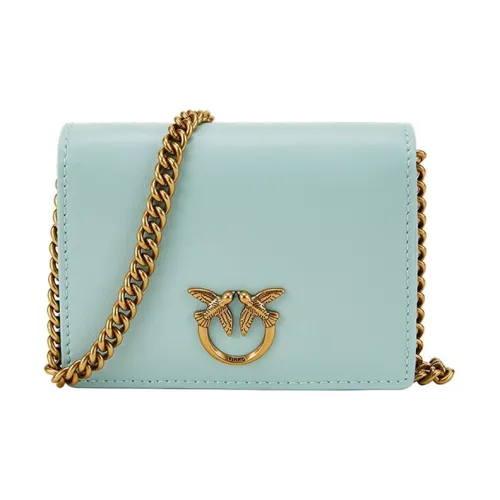 PINKO Сумка через плечо из коровьей кожи Mini Женская Мятно-зеленая