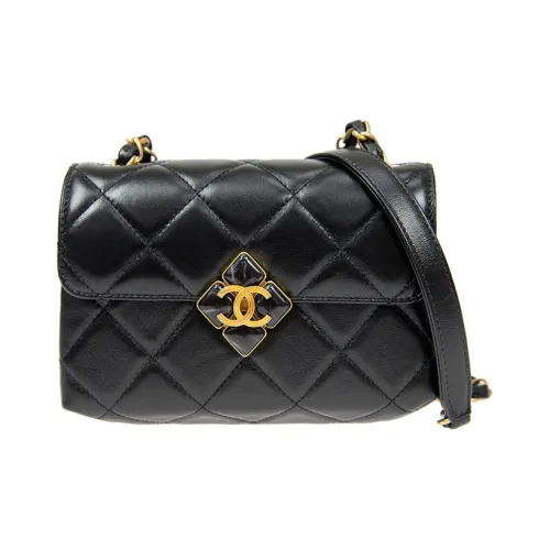CHANEL Lambskin Сумка через плечо Мини Женская Черная