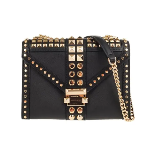 MICHAEL KORS Whitney Коровья кожа Конверт Сумка через плечо Большая Женская Черная