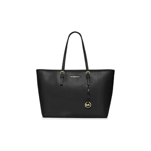 MICHAEL KORS Jet Set Travel Кожа Тоут Сумка Сумка через плечо Сумка для женщин Черный