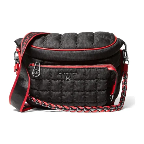 MICHAEL KORS Slater Ткань Сумка через плечо Женская Черный Смешанный цвет