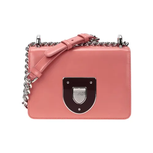 DIOR Сумка через плечо из коровьей кожи женская розово-красная