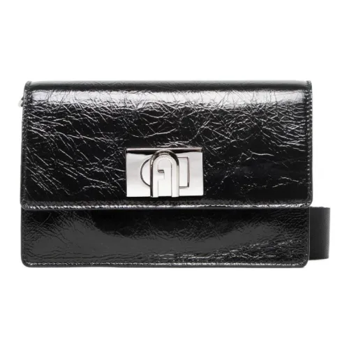 Furla Мягкая кожа Сумка через плечо Женская Черная