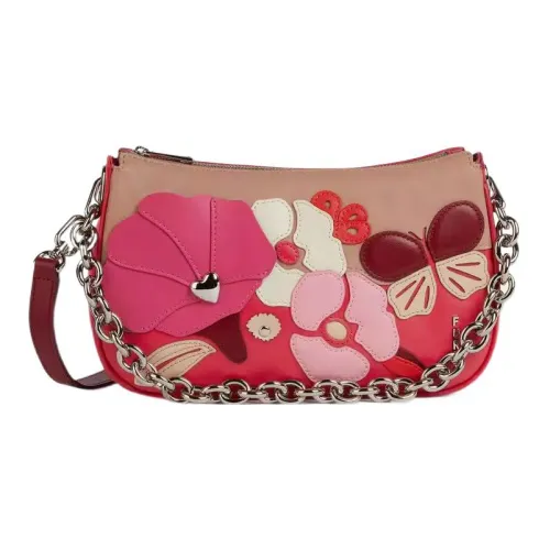Furla Телячья кожа Сумка через плечо Сумка на плечо Маленькая Женская Розовая