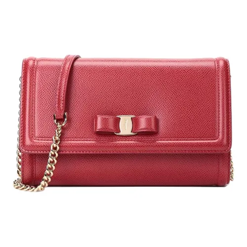 Ferragamo Сумка из коровьей кожи с бантом переносная сумка через плечо женская красная