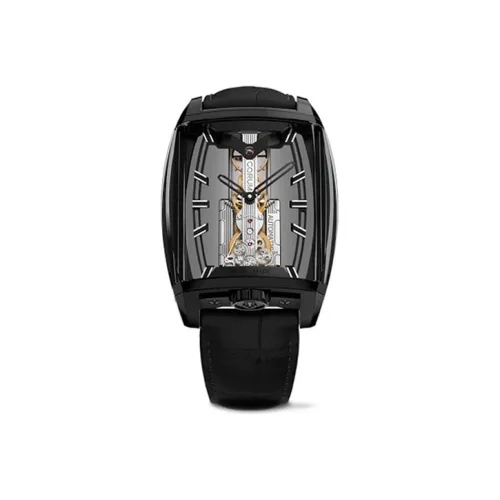 Corum Автоматический Механический Часы Мужские из Коллекции Golden Bridge 37,2мм*51,8мм Черные
