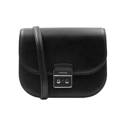 MICHAEL KORS Sloan Кожа Свинка Сумка Сумка через плечо Маленькая Женская Черная