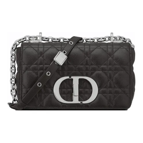 DIOR Soft Cannage Телячья кожа с вставками из кожи Сумка через плечо Сумка на плечо Женская Черная