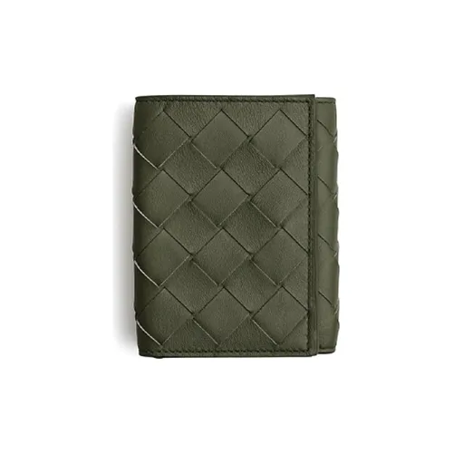 Bottega Veneta Bottega Veneta Luggage Collection Кошелек из кожи наппа Мужской Полевой зеленый