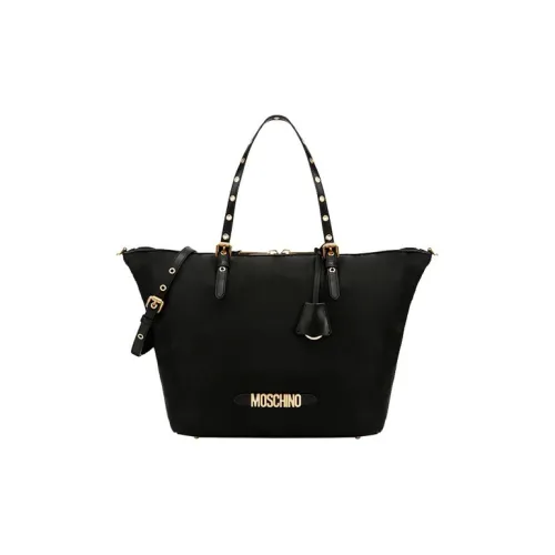 MOSCHINO Luggage Collection Ткань Тоут Сумка Сумка для покупок Сумка Сумка через плечо Большая Женская Черная