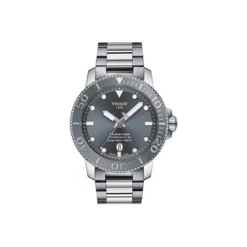 TISSOT Автоматический Механический Механизм Мужские Часы Starfish Collection 43 мм Серые