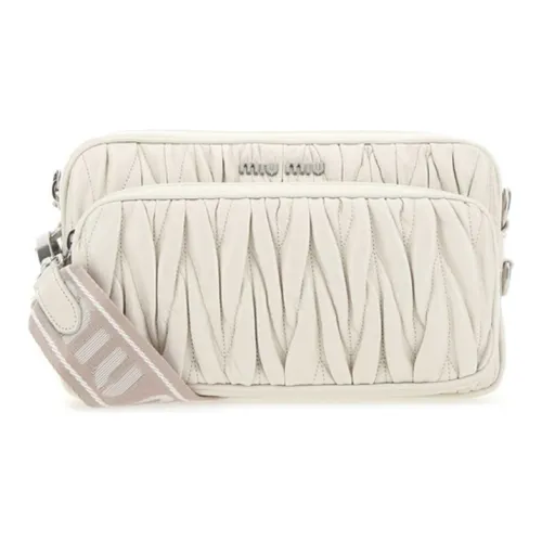 MIU MIU Кожа Плечевая сумка Унисекс Белый