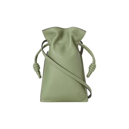 LOEWE Flamenco Nappa Коровья кожа Сумка через плечо Женская Матча Зеленая