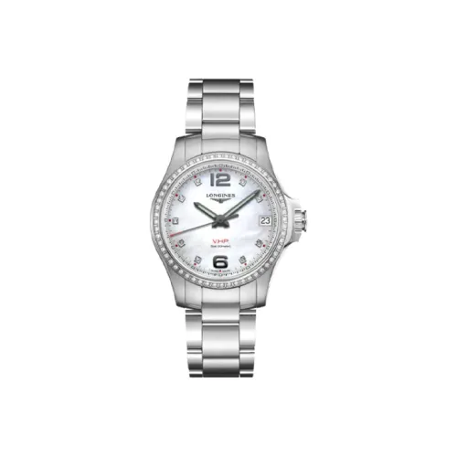 Longines Quartz Movement Женские часы Comcast V.H.P Series 36 мм Белый