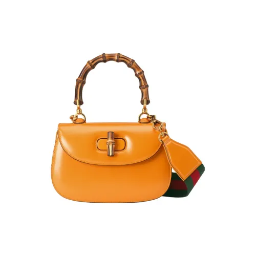 GUCCI Luggage Кожа Сумка через плечо Сумка Маленькая Женская Желтая