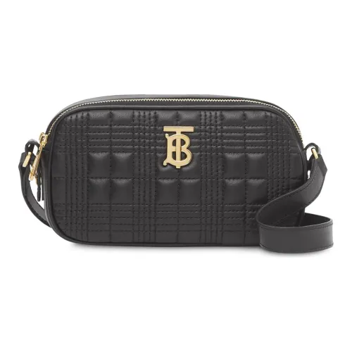 Burberry Lambskin Camera Bag Shoulder Bag Mini Women's Black