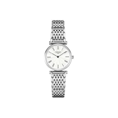 Longines Quartz Movement Женские Jialan Collection Часы 24 мм Серебряные