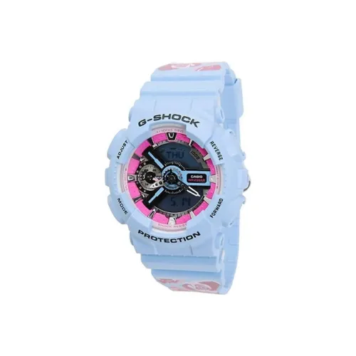 CASIO YOUTH Collection Кварцевый механизм Смольный ремешок Часы Женские Синий циферблат