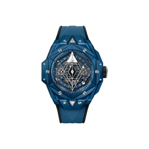 HUBLOT Автоматический Механический Мужской Часы Big Bang 45мм*16,5мм Синий