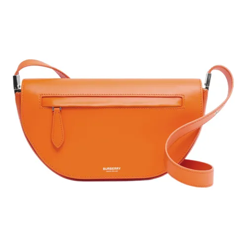 Burberry OLYMPIA Телячья кожа Сумка через плечо Сумка-полумесяц Ручная сумка Сумка через плечо Сумка на плечо Женская Оранжевая