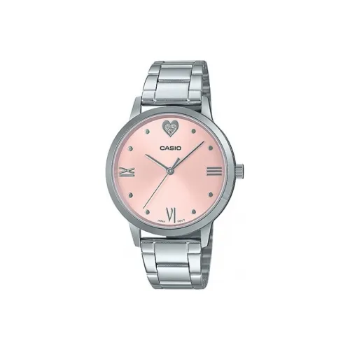 CASIO Standard Series Кварцевый механизм нержавеющая сталь ремешок женские часы розовый циферблат