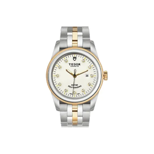 TUDOR Jun Jue Series Автоматический Механический Механизм Женские Часы Часы 31 мм Желтый Циферблат