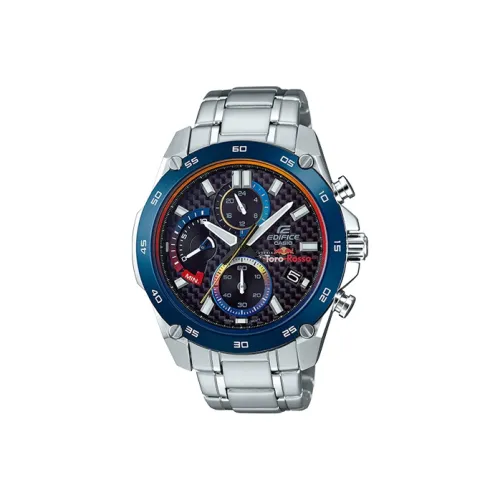 CASIO Кварцевый механизм Мужские часы EDIFICE 50,5 мм*46,7 мм*10,6 мм Синий