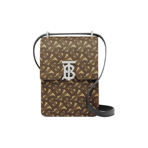 Burberry Robin Canvas Сумка через плечо Стандартная Женская Коричневая