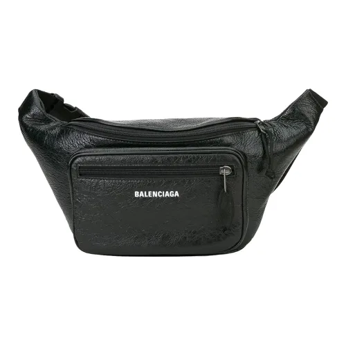 Balenciaga Explorer с рельефной овчиной сумка на талию сумка через плечо унисекс черный