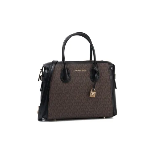 MICHAEL KORS Mercer Кожа Доска Средний Женские Черный Коричневый Монограмма