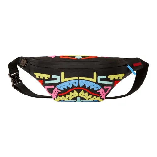 SPRAYGROUND ПВХ Маленький Рюкзак Сумка через плечо Слинг-сумка Сумка на пояс Стандартная Унисекс Черный