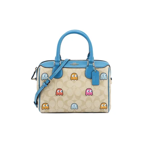 COACH Bennett Искусственная кожа Сумка Средний Женский Хаки и Синий