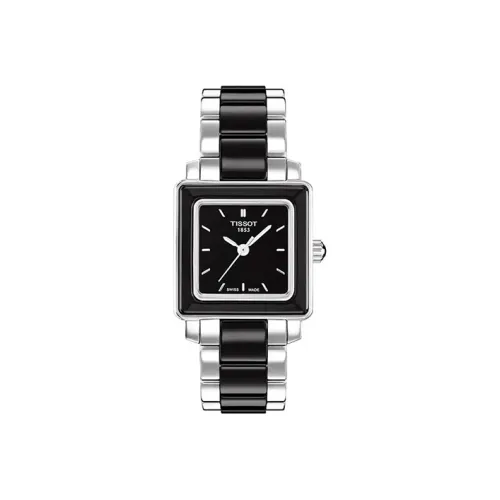 Tissot Quartz Movement Женские T Lady Collection Часы 26мм*26мм Черные