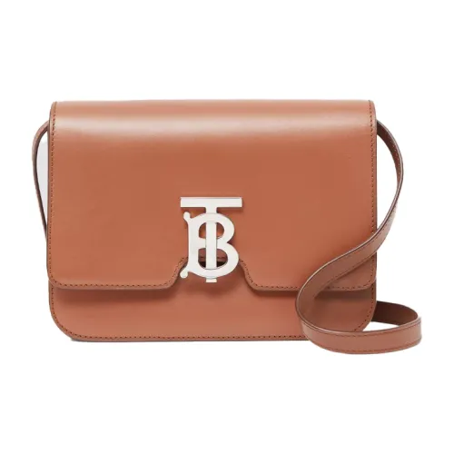 Burberry Телячья кожа Замок Сумка Сумка через плечо Сумка на плечо Женская Солодово-коричневый