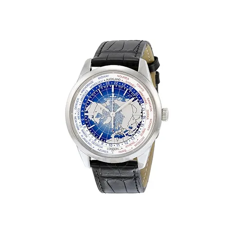 Jaeger LeCoultre Автоматический Механический Movement Унисекс Часы с универсальным временем, 41,6 мм, синий