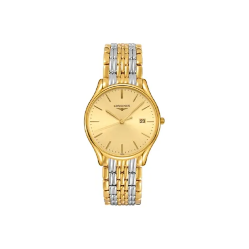 LONGINES Quartz Механизм Мужские Часы Lvya Collection 38,5 мм Золото