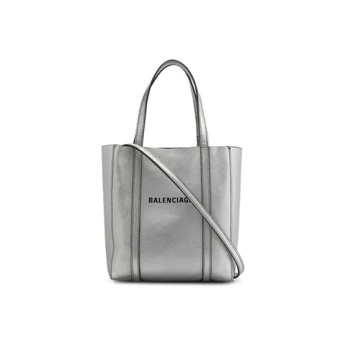 Balenciaga Коровья кожа Тоут Сумка Сумка для покупок Сумка на плечо Сумка Women's Silver