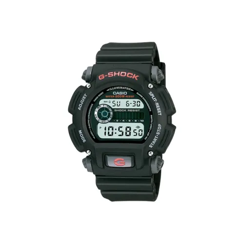 CASIO G SHOCK Кварцевый механизм Смольный ремешок Часы Мужские Черный циферблат