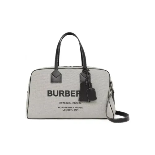 Burberry Сумка через плечо из коровьей кожи мужская серая и белая