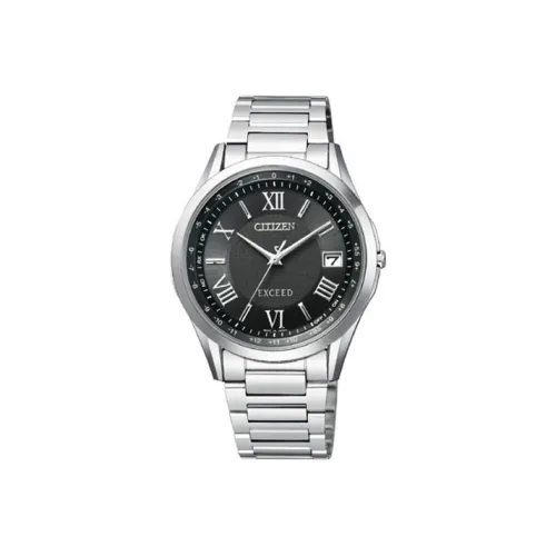 CITIZEN Солнечный Кварцевый Механизм Титан Ремешок Часы Мужские Черный Циферблат
