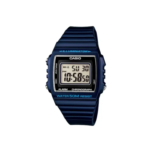 CASIO YOUTH Collection Кварцевый механизм Блок Смольный ремешок Часы Мужские Синий циферблат