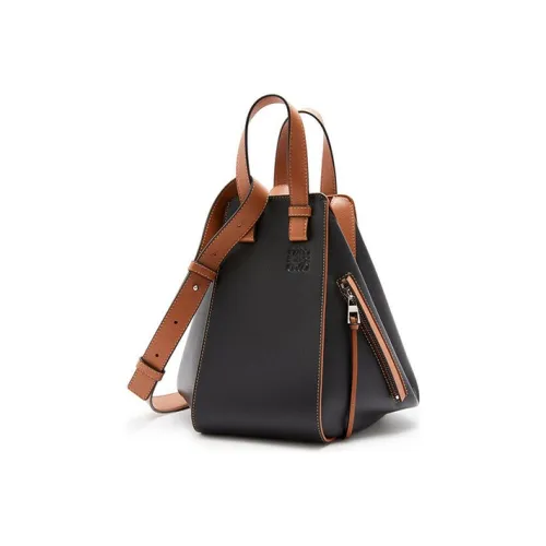 LOEWE Hammock Коровья кожа Hammock Сумка Сумка через плечо Сумка Маленькая Женская Черная Коричневая