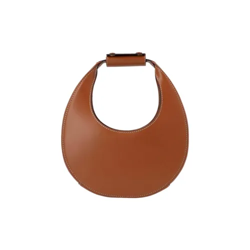 Staud Корова Кожа Сумка Женская Коричневая