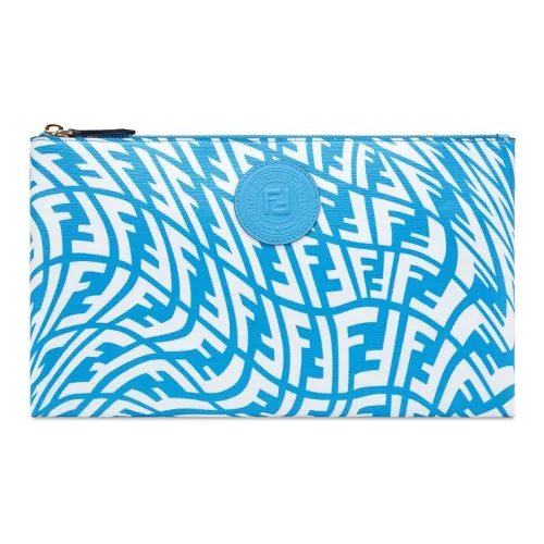 FENDI Canvas Clutch Женские Синий