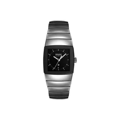 RADO Silver Diamond Collection Автоматический Механический Часы Мужские Циферблат 26,5 мм Черный Титан Ремешок