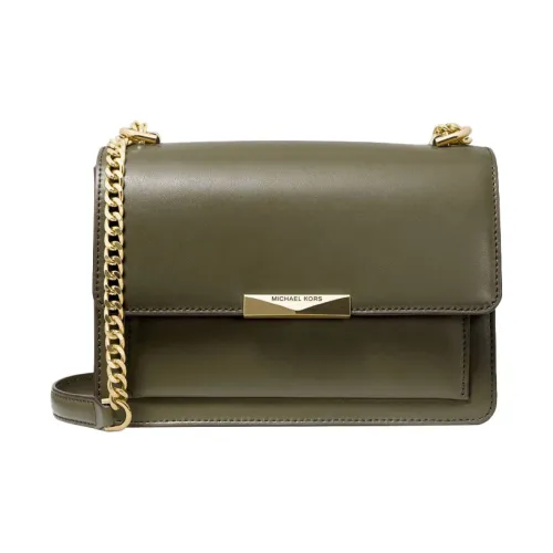 MICHAEL KORS MICHAEL KORS Handbag Collection Jade Кожа Сумка на плечо Большая Женская Оливково-зеленая