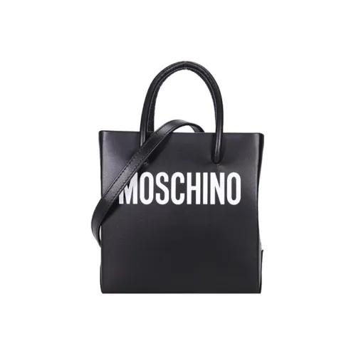 MOSCHINO Сумка Tote из коровьей кожи Сумка для покупок Сумка через плечо Сумка через плечо Мини Женская Черная