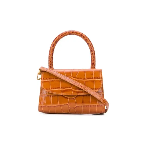 By Far Croco Коровья кожа Одно плечо Сумка Мини Женская Коричневая