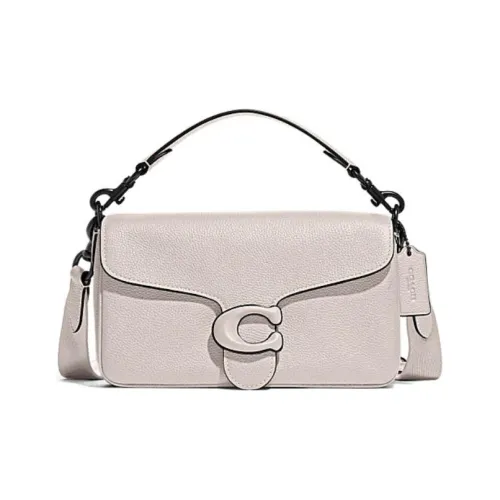 COACH Tabby Мягкая коровья кожа Многофункциональная сумка DUAL PURPOSE Сумка через плечо Сумка Большая Женская Белая